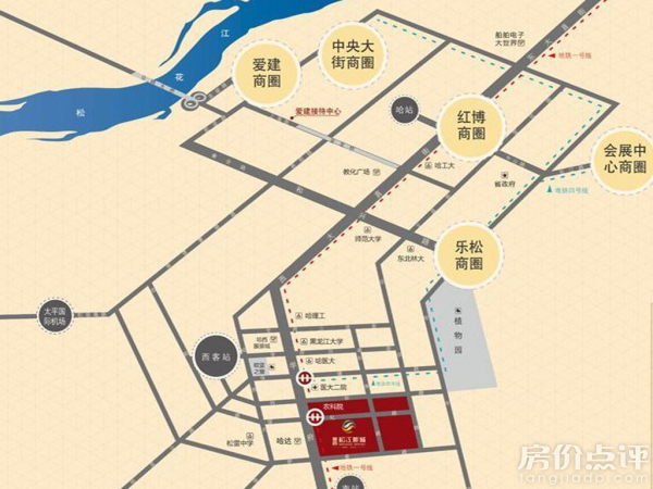 松江南部新城规划图  万福河南片区(南部新城规划总鸟瞰图) 途径嘉定